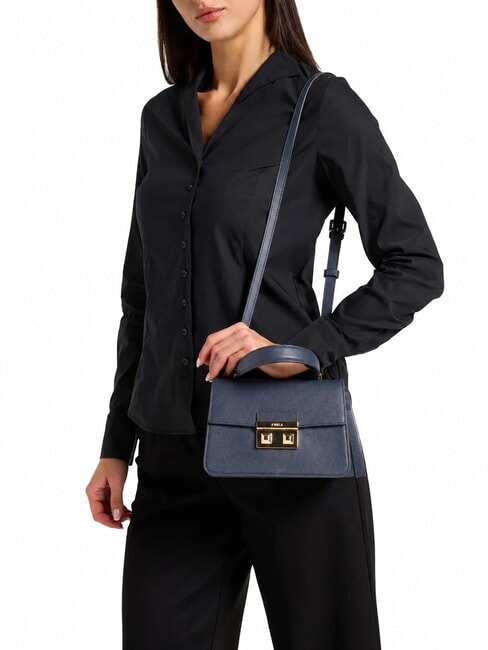 BELLA Bolso peque&ntilde;o de piel St Andr&oacute;meda azul tinta - Bolsos Mujer