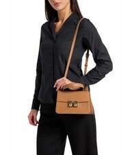 FURLA BELLA Bolso peque&ntilde;o de piel St Andr&oacute;meda brandy - Bolsos Mujer - 2