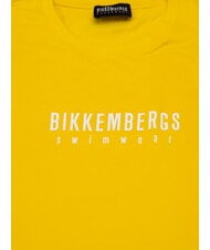 BIKKEMBERGS ICONIC Camiseta de algod&oacute;n de manga corta amarillo - camiseta - 2