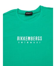 BIKKEMBERGS ICONIC Camiseta de algod&oacute;n de manga corta verde - camiseta - 2