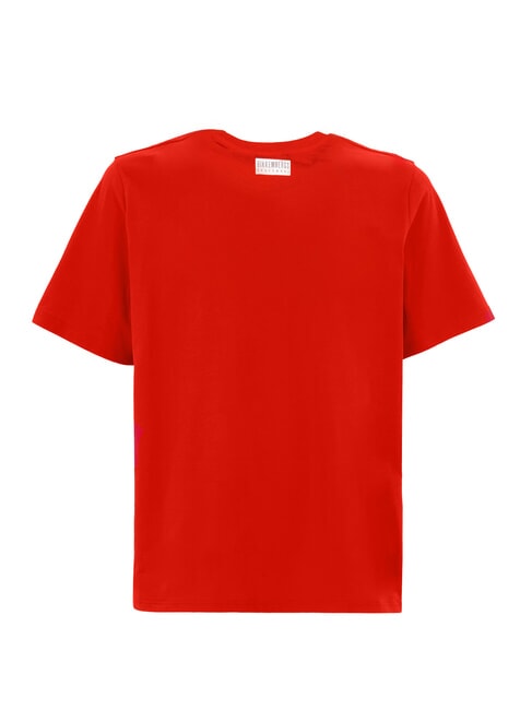 ICONIC Camiseta de algod&oacute;n de manga corta rojo - camiseta