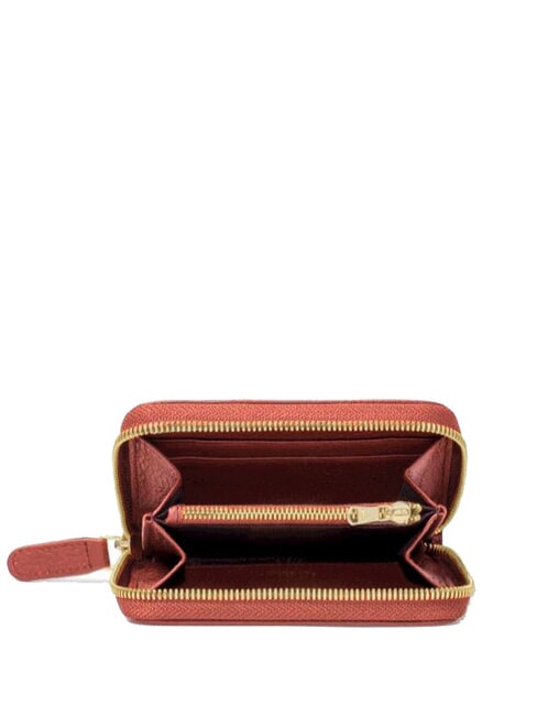 BASIC Cartera de cuero para mujer rojo - Carteras Mujer