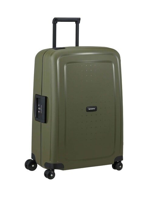 Maletas L&iacute;nea S'CURE, medida mediana aceitunas - Trolley R&iacute;gidos