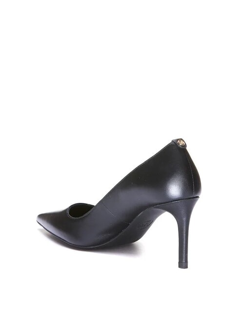 ALINA escote de cuero negro - Zapatos Mujer