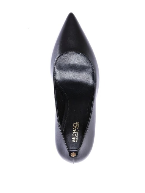 ALINA escote de cuero negro - Zapatos Mujer