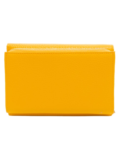 BASIC Cartera mediana de cuero amarillo - Carteras Mujer