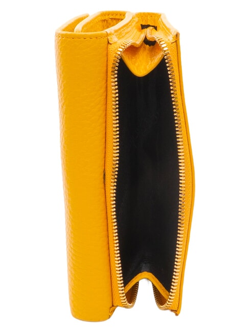 BASIC Cartera mediana de cuero amarillo - Carteras Mujer