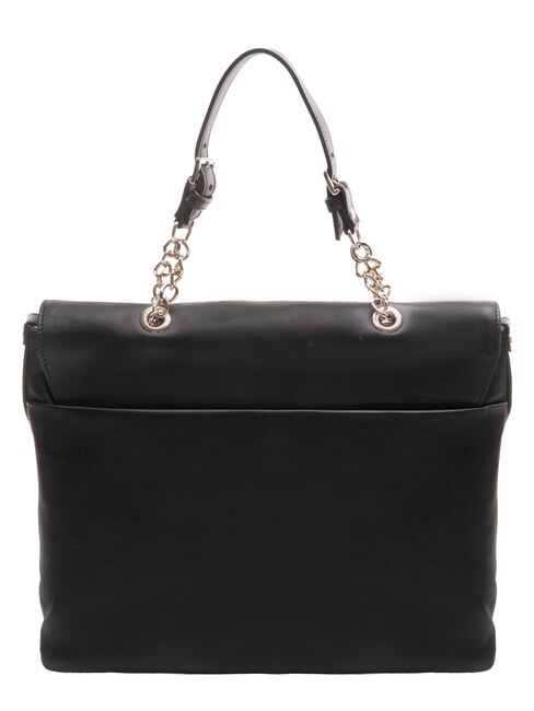 SANDRA Bolso de hombro de piel negro - Bolsos Mujer