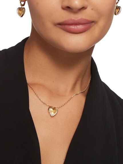 MON AMOUR Collar de acero oro amarillo - Collares