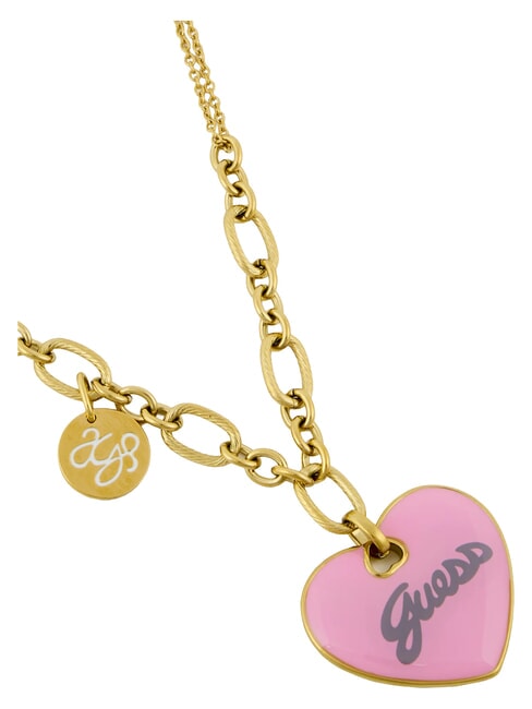 VINTAGE Collar de acero oro amarillo/rosa - Collares