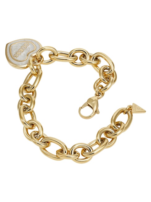 AMAMI Pulsera de acero pulido oro amarillo/blanco - Pulseras