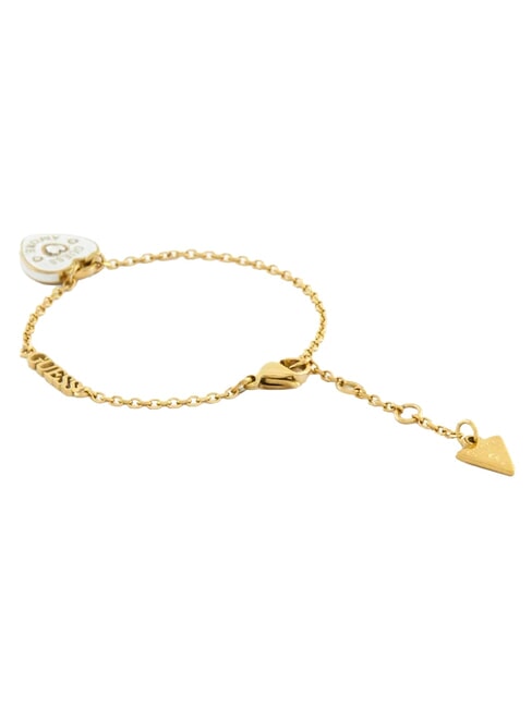AMORE Pulsera de acero oro amarillo/blanco - Pulseras