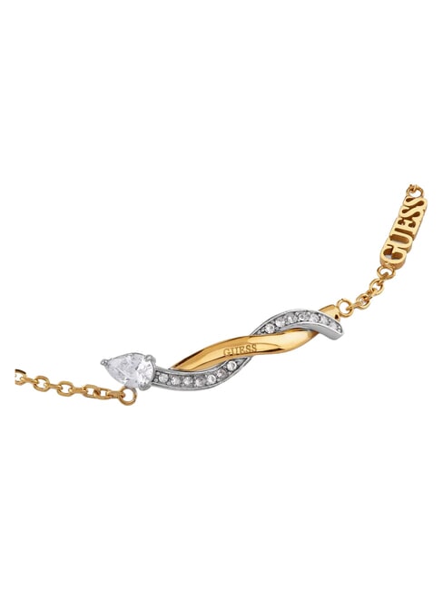 TWIST Pulsera trenzada, de acero oro amarillo/rodio - Pulseras