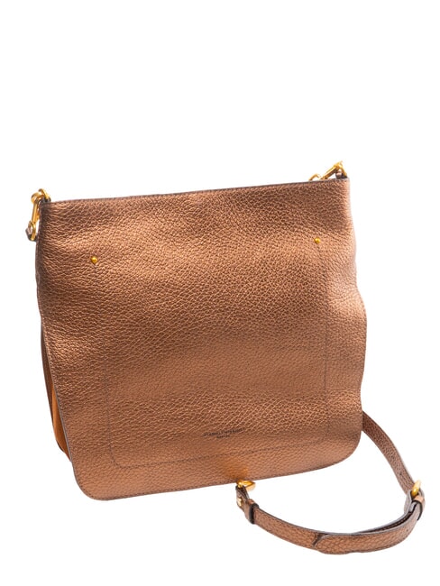 OLGA Bolso bandolera de piel con bandolera tostado - Bolsos Mujer
