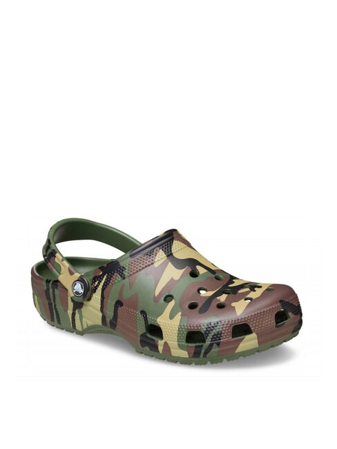 CLASSIC Zuecos unisex verde militar multicolor - Zapatos unisex