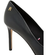 TOMMY HILFIGER TH  Zapatos de tac&oacute;n alto de piel de 9 cm negro - Zapatos Mujer - 5