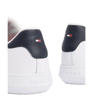 TOMMY HILFIGER ESSENTIAL LEATHER Zapatillas de cuero blanco - Zapatos Hombre - 5