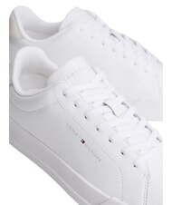TOMMY HILFIGER TH Zapatillas de cuero blanco - Zapatos Hombre - 7