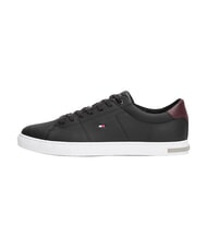 TOMMY HILFIGER ESSENTIAL LEATHER Zapatillas de cuero negro - Zapatos Hombre - 6