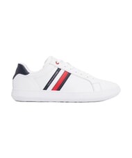 TOMMY HILFIGER ESSENTIAL LEATHER Zapatillas de cuero blanco - Zapatos Hombre - 8