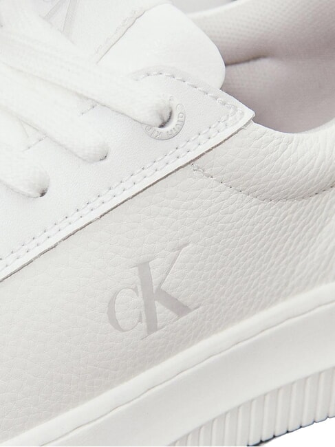 CHUNKY Zapatillas de cuero blanco - Zapatos Mujer