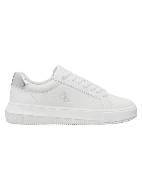 CHUNKY Zapatillas de cuero blanco - Zapatos Mujer