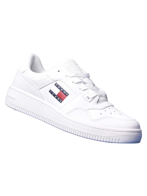 TOMMY JEANS Zapatillas de cuero blanco - Zapatos Hombre