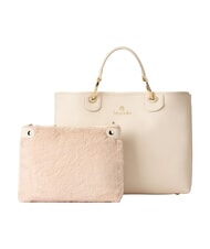 BRACCIALINI BETH Bolso de mano grande con doble asa beige - Bolsos Mujer - 3