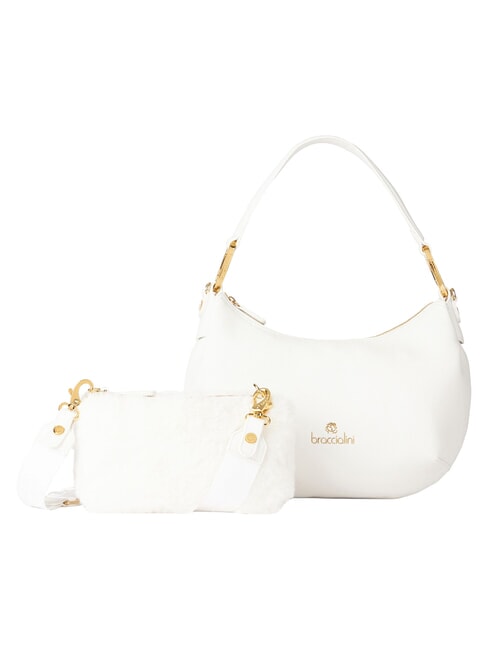 BETH Bolso de hombro M, con correa para el hombro blanco - Bolsos Mujer