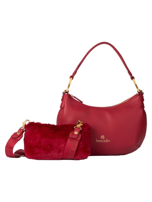 BETH Bolso de hombro M, con correa para el hombro rojo - Bolsos Mujer