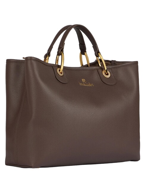 BETH Bolso de mano grande con doble asa marr&oacute;n - Bolsos Mujer