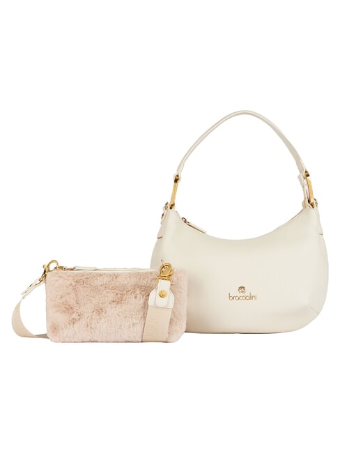 BETH Bolso de hombro M, con correa para el hombro beige - Bolsos Mujer