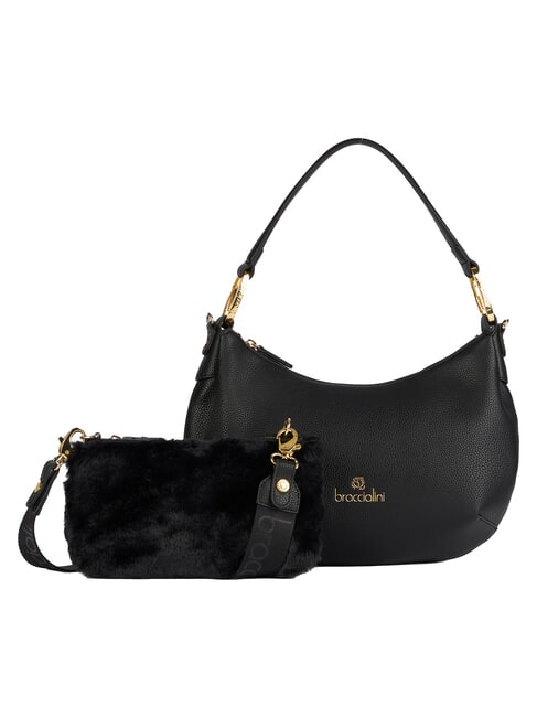 BETH Bolso de hombro M, con correa para el hombro negro - Bolsos Mujer