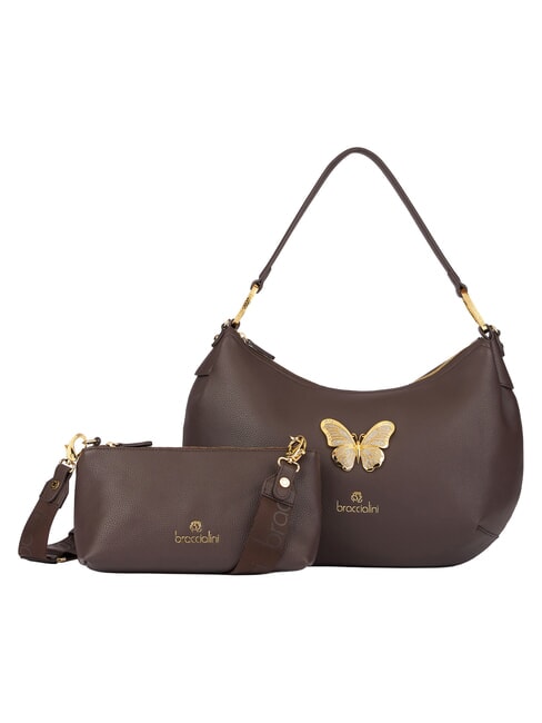 BETH JEWELS Bolso de hombro grande con correa para el hombro. marr&oacute;n - Bolsos Mujer