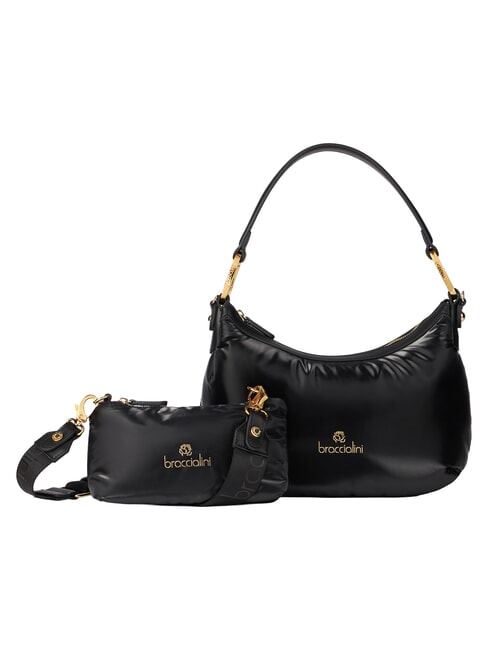 BETH PUFFY Bolso de hombro M, con correa para el hombro negro - Bolsos Mujer