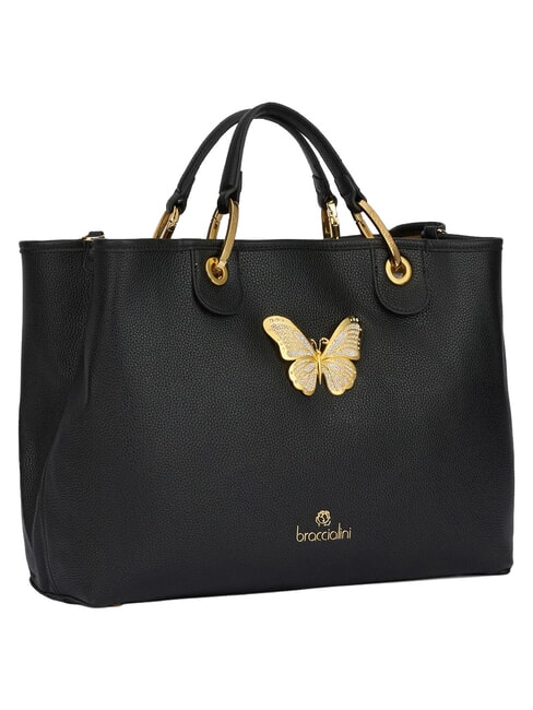 BETH JEWELS Bolso de mano grande con doble asa y correa para el hombro. negro - Bolsos Mujer