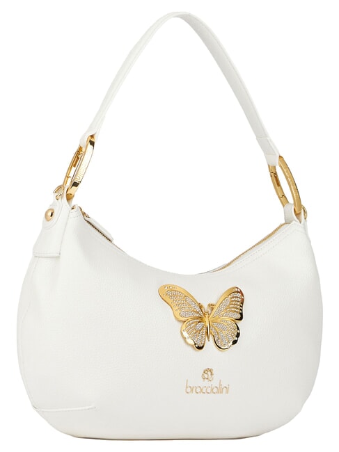 BETH JEWELS Bolso de hombro con forma de media luna M blanco - Bolsos Mujer