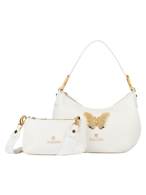 BETH JEWELS Bolso de hombro con forma de media luna M blanco - Bolsos Mujer