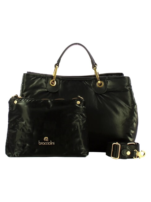 BETH PUFFY Bolso de mano L, con correa para el hombro negro - Bolsos Mujer
