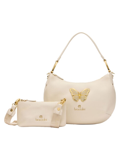 BETH JEWELS Bolso de hombro con forma de media luna M beige - Bolsos Mujer