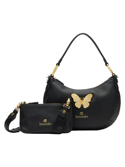 BETH JEWELS Bolso de hombro con forma de media luna M negro - Bolsos Mujer
