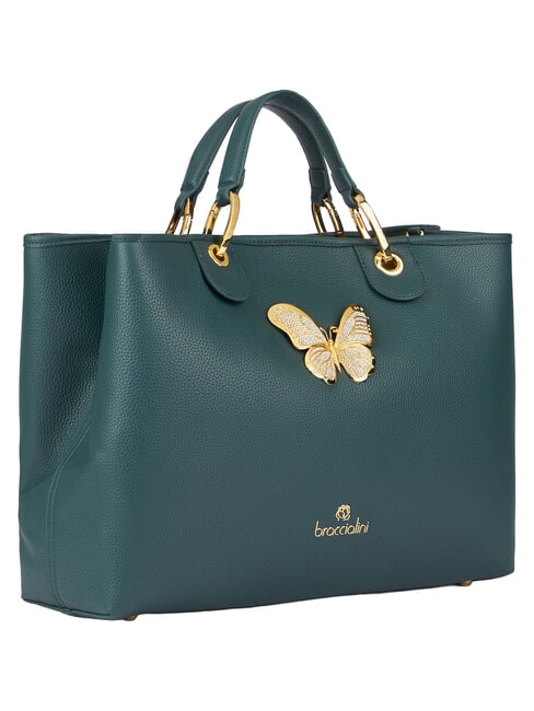 BETH JEWELS Bolso de mano grande con doble asa y correa para el hombro. verde - Bolsos Mujer