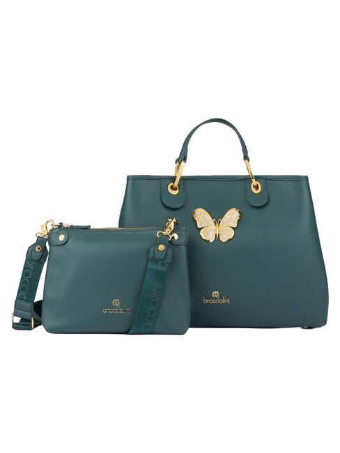 BETH JEWELS Bolso de mano grande con doble asa y correa para el hombro. verde - Bolsos Mujer
