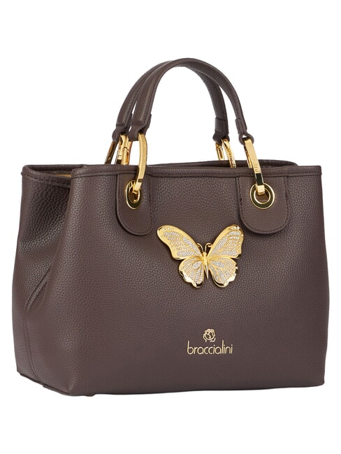 BETH JEWELS Bolso M con doble asa marr&oacute;n - Bolsos Mujer