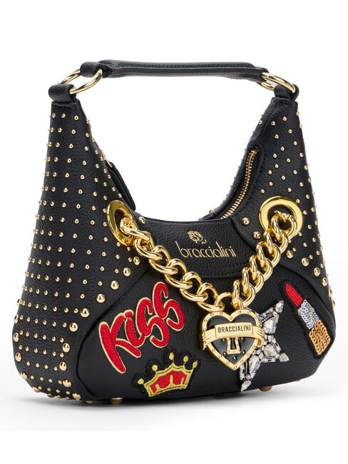 ROCK Minibolso de hombro con correa para el hombro. negro - Bolsos Mujer