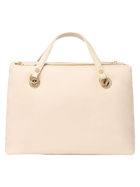 NORA Bolso de piel con bandolera beige - Bolsos Mujer