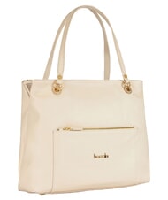 BRACCIALINI NORA Bolso de hombro de piel con bolsillo beige - Bolsos Mujer - 2