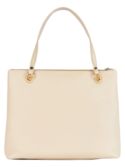 NORA Bolso de hombro de piel con bolsillo beige - Bolsos Mujer