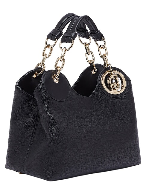 FAIZA Bolso de mano con correa para el hombro. negro/lat&oacute;n dorado - Bolsos Mujer