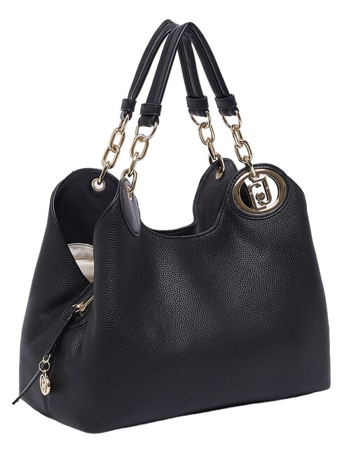 FAIZA Bolso de mano con correa para el hombro. negro/acero - Bolsos Mujer